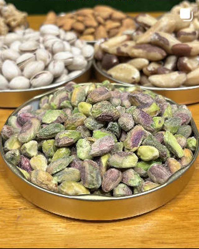 Pistachos recién fraccionados